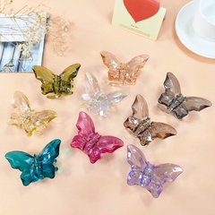 Neuer transparenter Schmetterlingsclip weiblicher einfarbiger Sommerhai-Clip