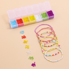 Glass Beads Random 7 Color Set DIY Braided Bracelet Necklace Earrings Accessories