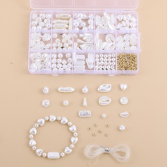 15 Rejilla DIY Accesorios de joyería Set Blanco Perla DIY Pulsera Material