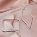 European and American ins fashion trend square earrings temperament Hong Kong style design exaggerated earrings NHIQ715051picture9