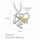 Foreign trade explosion necklace Europe and the United States love diamond letter alloy animal necklace simulation dog pendantpicture9