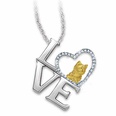 Foreign trade explosion necklace Europe and the United States love diamond letter alloy animal necklace simulation dog pendantpicture18
