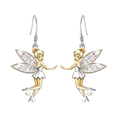 New cross-border jewelry fashion fairy earrings Europe and the United States angel fairy flower fairy earrings earrings