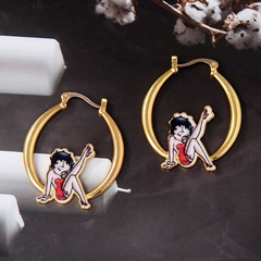 new fashion creative oil drop craft earrings