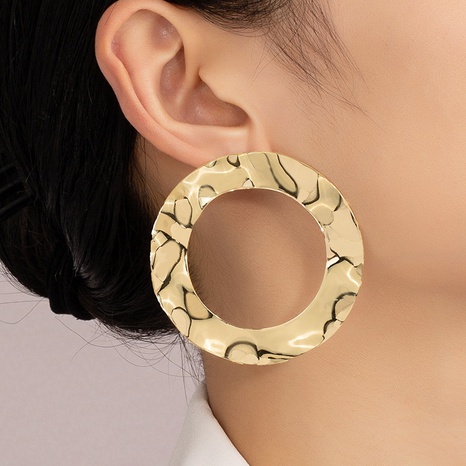 retro irregular lava pattern circle earrings's discount tags