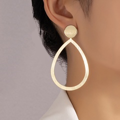 creative retro hollow water drop pendant earrings