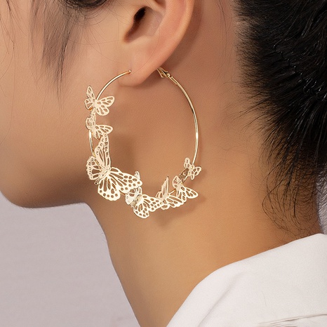 new circle butterfly ear buckle earrings's discount tags
