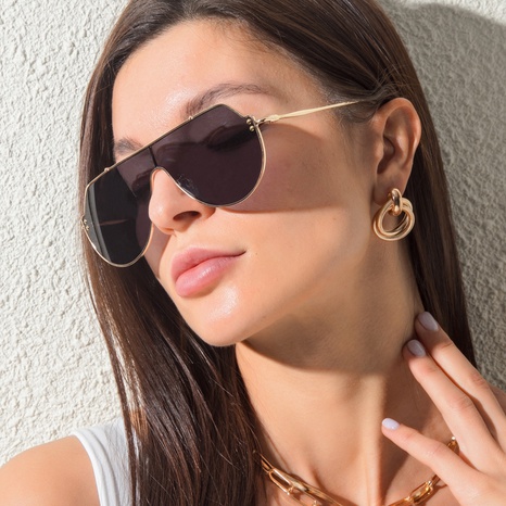 Nuevas gafas de sol de una pieza con montura ovalada a la moda's discount tags