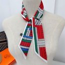 summer new knot geometric stripes streamers tied bag handle ribbon small scarfpicture8