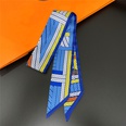 summer new knot geometric stripes streamers tied bag handle ribbon small scarfpicture11
