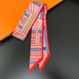 summer new knot geometric stripes streamers tied bag handle ribbon small scarfpicture13