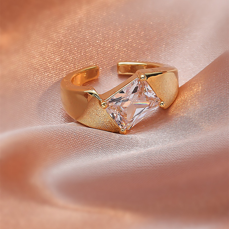 European and American classic personality zircon ring female super flash full diamond open ring NHIQ715025