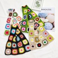 Pure hand hook random color splicing hand hook flower tote bag 3329cmpicture17