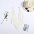 sexy crochet knitted halter strap elastic hollow onepiece bikini swimsuitpicture12