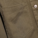 Veste de chemise en jean courte de couleur unie  la modepicture20