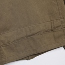 Veste de chemise en jean courte de couleur unie  la modepicture22