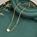 simple pearl titanium steel 18k gold necklace clavicle chain Wholesalepicture10