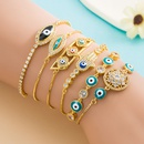 fashion devils eye retro hiphop copperplated real gold inlaid zircon braceletpicture6