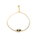 fashion devils eye retro hiphop copperplated real gold inlaid zircon braceletpicture10
