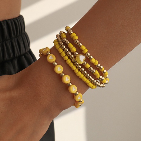 fashion geometric resin beaded geometric simple bracelet's discount tags
