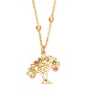 fashion tree of life pendant inlaid color zircon Virgin Mary copper necklacepicture28