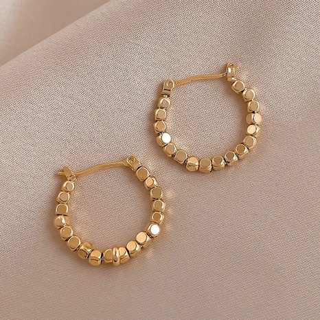 Simple square circle female alloy earrings wholesale's discount tags