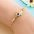fashion devils eye retro hiphop copperplated real gold inlaid zircon braceletpicture11