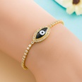 fashion devils eye retro hiphop copperplated real gold inlaid zircon braceletpicture13