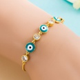 fashion devils eye retro hiphop copperplated real gold inlaid zircon braceletpicture15