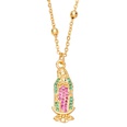 fashion tree of life pendant inlaid color zircon Virgin Mary copper necklacepicture31
