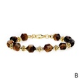 8MM geometric malachite bloodstone copper goldplated bead braceletpicture15