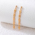 fashion pinshaped chain tassel geometric hollow earringspicture10