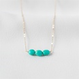 Fashion Geometric Turquoise Clavicle Chain Simple Copper Necklacepicture12
