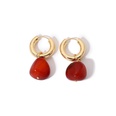 retro pearl precious stone element geometric earringspicture33