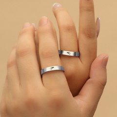 Fashion Fashion Ornament Love You MUA Stainless Steel Couple Ring