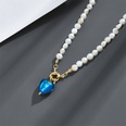 fashion heartshaped natural freshwater pearl copper necklacepicture8