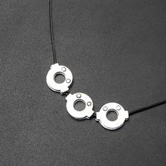 Uchiha Itachi Three Circles Leather String Necklace