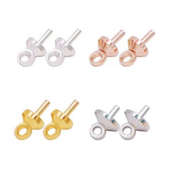 Reine kupfer beschichterte Gold farb haltende kleine Lammaugen nägel Perlen hängen 3/4/5mm Ohrringe Ohrringe Zubehör DIY Schmuck Zubehör