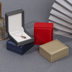 PU jewelry packaging ring bracelet pendant storage gift box 7.3*8.3*3.5CM