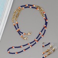 retro stainless steel rice beads mask chain glasses chain necklacepicture19