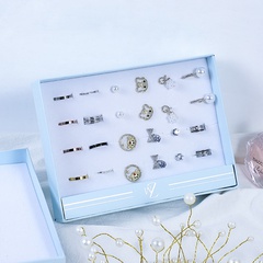 Ring storage box 24-position transparent jewelry packaging box