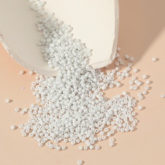 Handmade DIY White Small Rice-Shaped Beads Bulk Beaded