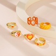 inlaid rhinestone heart ring wholesale Tai Chi love drop oil ring set of 6picture56