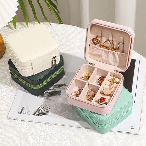 Storage Small Ring Earrings Box Portable Factory Wholesale10*10*5CM's discount tags