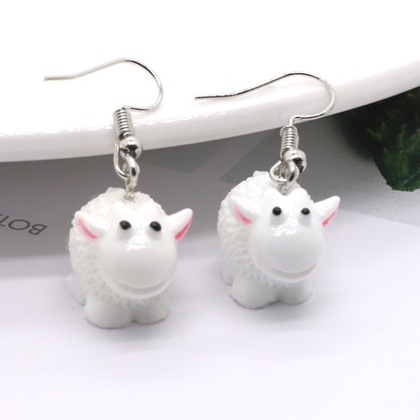 Ornament New Creative Cute Sheep Resin Earrings's discount tags