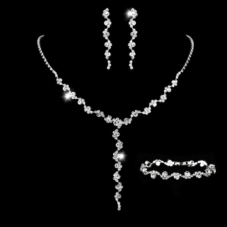 Ornament Wholesale Jewelry Set Fashion Wedding Banquet Tassel Necklace Set's discount tags