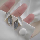 fashion drip oil color matching leaf enamel alloy stud earringspicture9