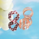 New checkerboard fruits resin contrast color ring threepiece setpicture4