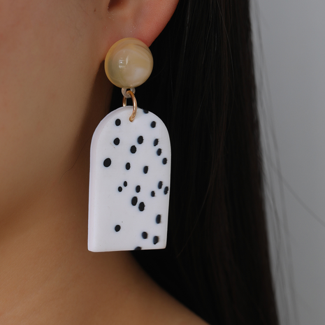 New resin pendant simple resin earrings drop's discount tags