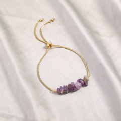 Fashion new jewelry purple natural stone element Venice bracelet